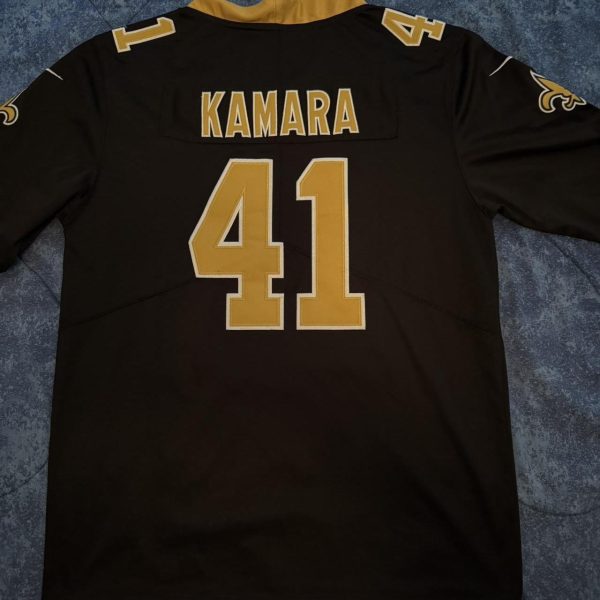 Black and gold New Orleans Saints Kamara