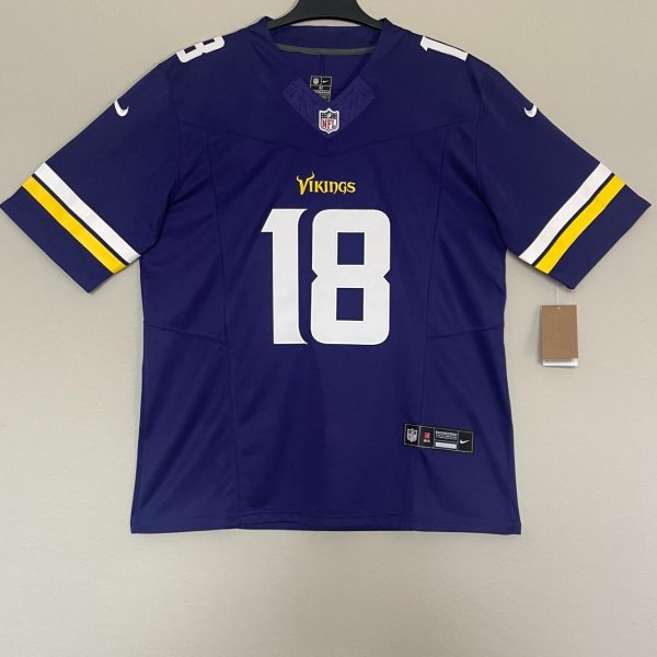 Nike Men's Purple and Yellow Top Minnesota Vikings Nike