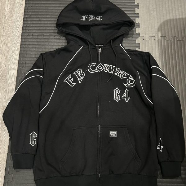 FB COUNTRY BLACK ZIP UP